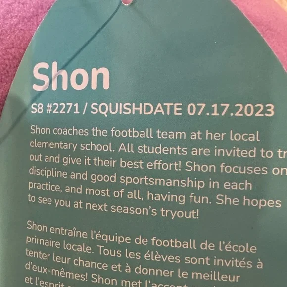 RARE  8” Squishmallow Shon the Loch Ness monster - Picture 6 of 6